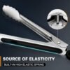 3-Piece Stainless Steel Kitchen Tongs – Heat Resistant