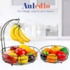 610RugTPEpL._AC_SX679_ Auledio 2-Tier Countertop Fruit & Vegetable Basket with Banana Hanger