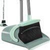 Broom and Dustpan Set with Long Handle – Gray & Green