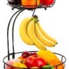 61Q4jcrf1QL._AC_SX679_ Auledio 2-Tier Countertop Fruit & Vegetable Basket with Banana Hanger