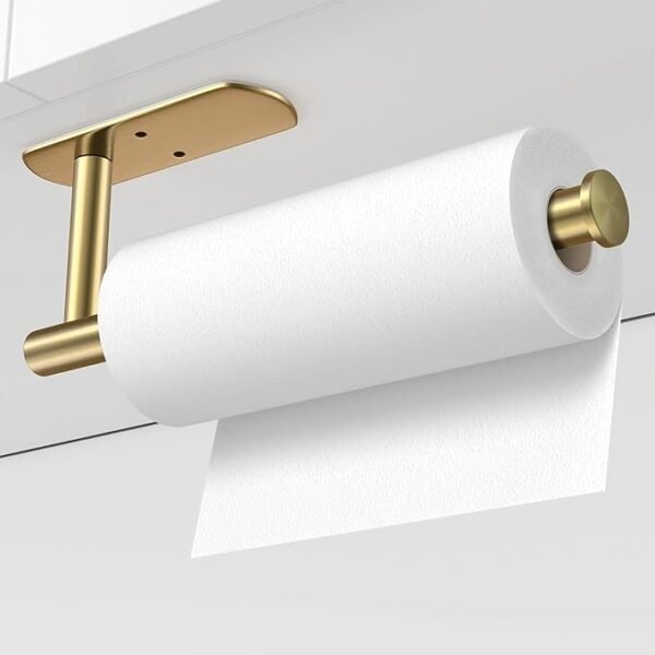 VAEHOLD Under Cabinet Paper Towel Holder – Gold Stainless Steel