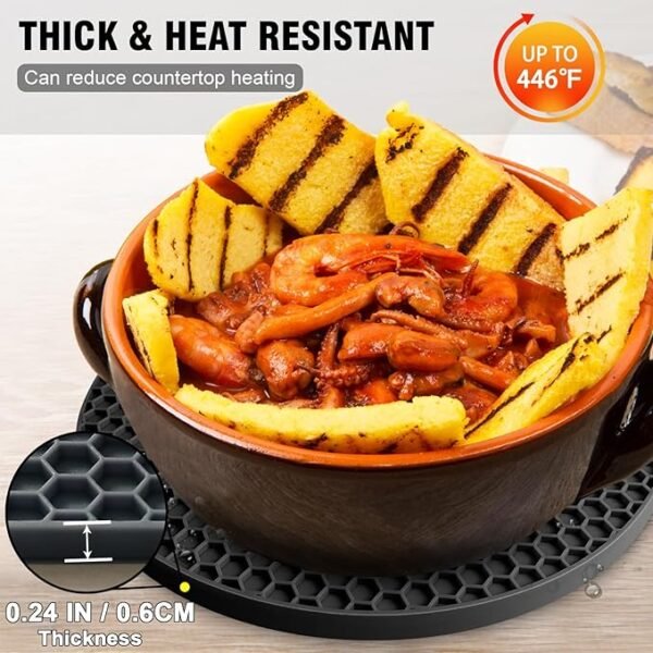 713-PGhk3RL._AC_SX679_ Walfos 4-Pack Silicone Trivet Mats – Heat Resistant & Non-Slip