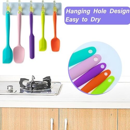 71853vTkw3L._AC_SX679_ 5-Piece Silicone Spatula Set – Heat Resistant
