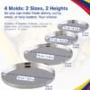 719OBngq4eL._AC_SX679_ Stainless Steel Arepas & Gorditas Molder – Double Size & Thickness