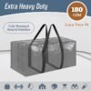 Extra Heavy Duty Large Moving Bags with Zipper & Handles – 6 Pack