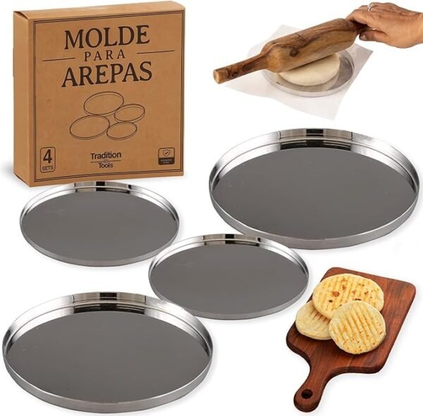 71FwouqX-BL._AC_SX679_ Stainless Steel Arepas & Gorditas Molder – Double Size & Thickness