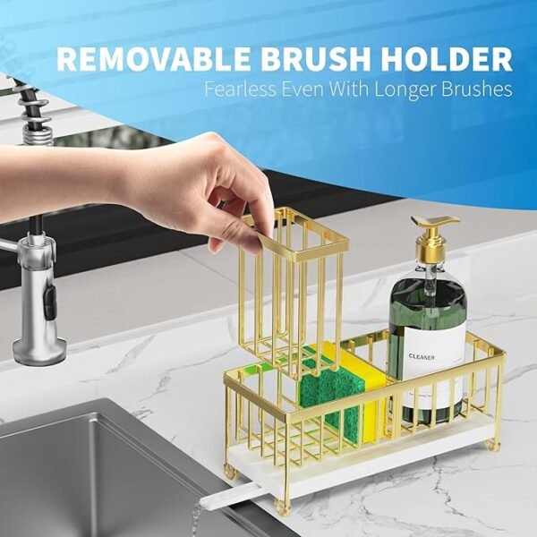 Cisily Stainless Steel Kitchen Sink Sponge Holder Organizer