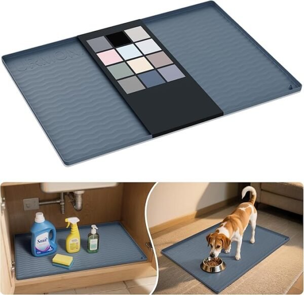 URMONA Waterproof Silicone Under Sink Mat – 31" x 22"