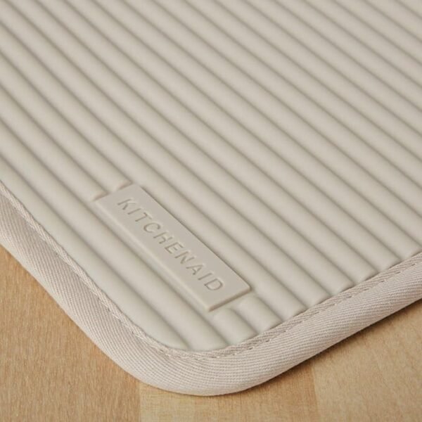 KitchenAid 2-Pack Ribbed Silicone Pot Holders – Milkshake Tan