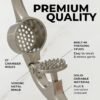 Premium Stainless Steel Garlic Press Set