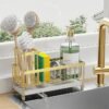 Cisily Stainless Steel Kitchen Sink Sponge Holder Organizer