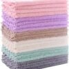 24-Pack Coral Fleece Dishcloths – Super Absorbent, Reusable