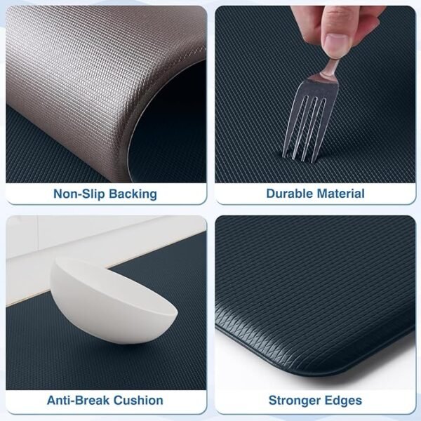 StepRite 2-Pack Anti-Fatigue Kitchen Mats – Cushioned & Non-Slip