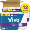 Viva Multi-Surface Cloth Paper Towels, 12 Triple Rolls