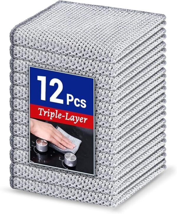 815AsJk02yL._AC_SX679_ Non-Scratch Steel Wire Dishcloths – 12 PCS