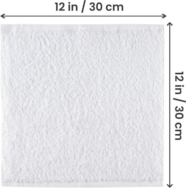Cotton Washcloths Set, 24 Pack – Soft & Absorbent