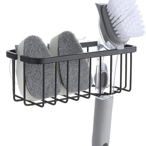 81YWAIsVoPL._AC_SY879_ SunnyPoint NeverRust Deluxe Sink Sponge Holder – Adhesive & Suction Mount