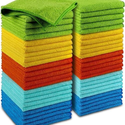 81aZOjPNO5L._AC_SX679_ Microfiber Cleaning Cloths 50 Pack, 12×12 Inch