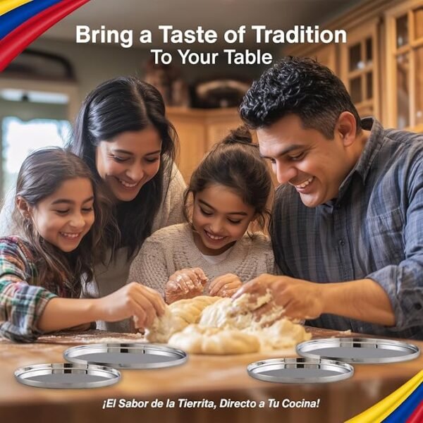 81niADzkGKL._AC_SX679_ Stainless Steel Arepas & Gorditas Molder – Double Size & Thickness