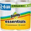 Bounty Essentials Select-A-Size Paper Towels, 2 Triple Rolls